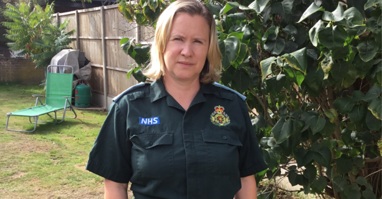 Tracy in uniform
