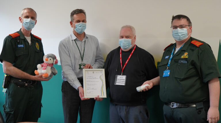 Featured image for Father of London Ambulance Service patient donates portable ultrasound machines