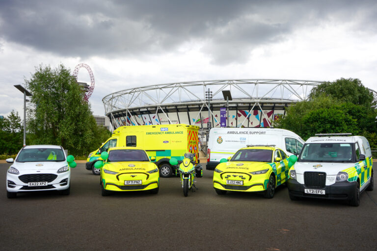 Featured image for New greener London Ambulance vehicles officially ‘hit the road’