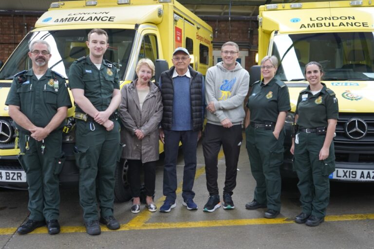 Featured image for Heart-warming reunion with ambulance crews for man who survived second cardiac arrest