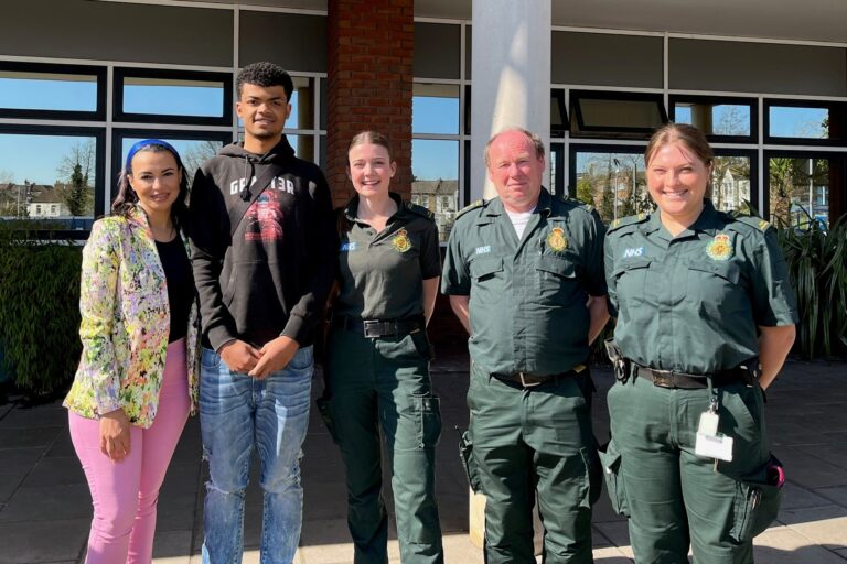 Featured image for Teenager who suffered cardiac arrest reunited with heroes who saved his life