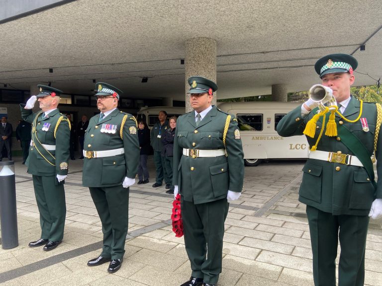 Featured image for Wreaths laid as London Ambulance Service pays respect at Remembrance Day ceremony