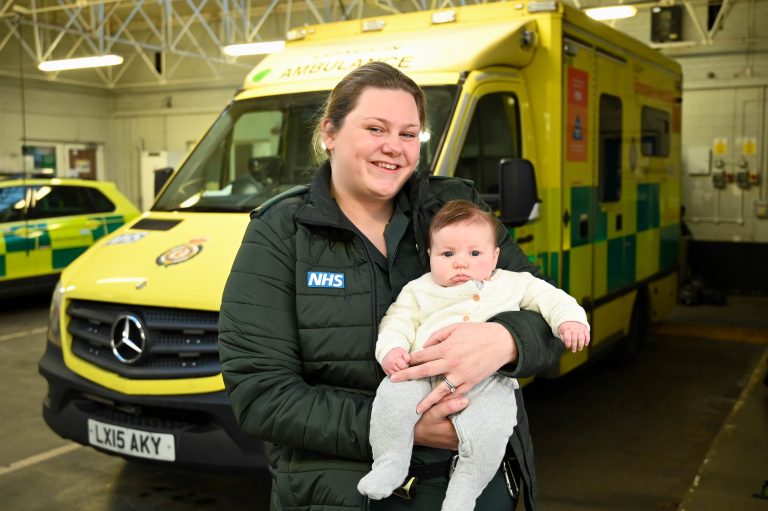 Featured image for Baby girl introduced to paramedic who saved her life