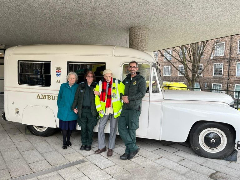 Featured image for “Dream come true”: 89-year-old former ambulance driver takes trip down memory lane