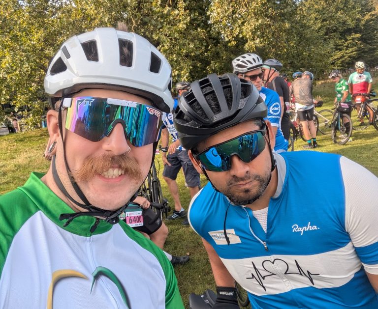 Featured image for Cyclists smash fundraising target to raise funds for ambulance colleagues
