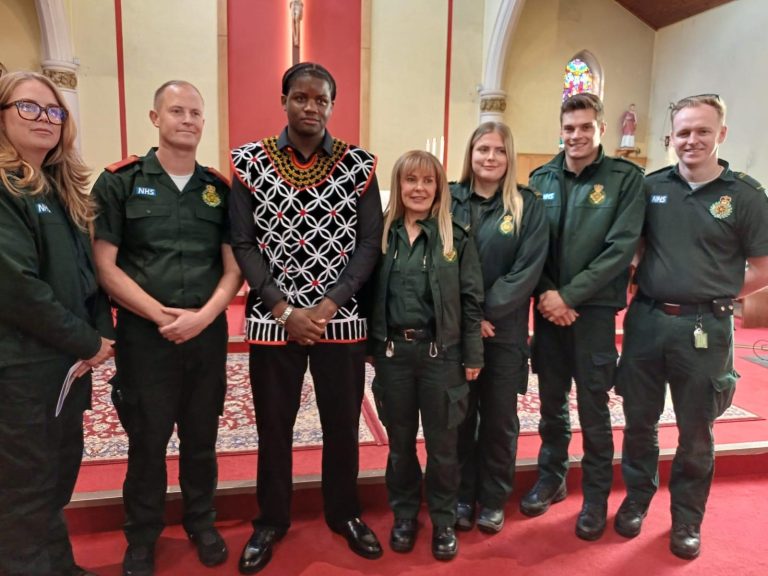 Featured image for 18-year-old who suffered cardiac arrest on bus thanks paramedics at uplifting church service