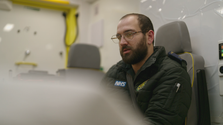 Featured image for You’ve got the love: behind the scenes with stars of BBC Ambulance