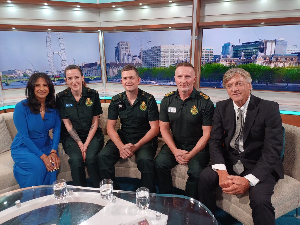 London Ambulance Service paramedics on Good Morning Britain