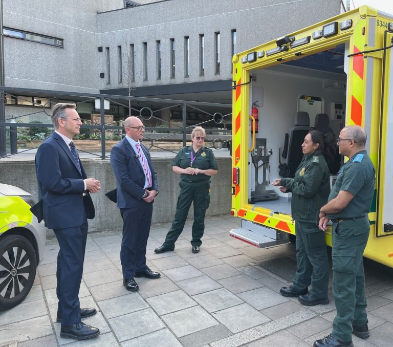 Featured image for NHS England chief executive praises London Ambulance Service staff for their trailblazing work