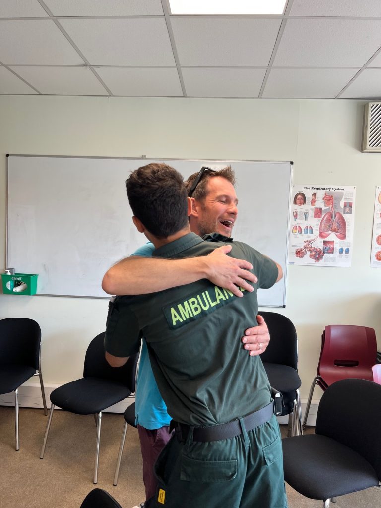 Featured image for Father-of-two meets paramedics at tearful reunion following heart attack