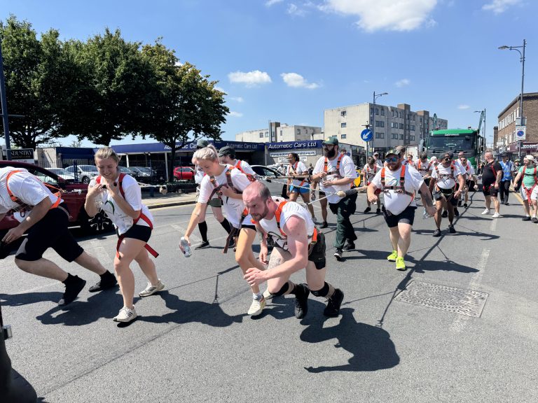 Featured image for ‘Heave ho’ heroes raise £20,000 in 13-tonne truck pull