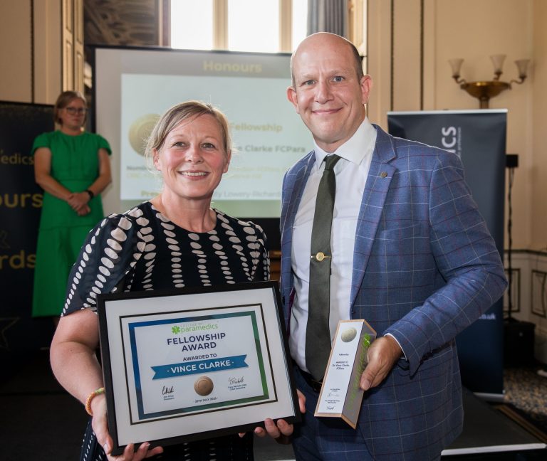 Featured image for London Ambulance Service paramedic recognised with prestigious award for pioneering educational programmes