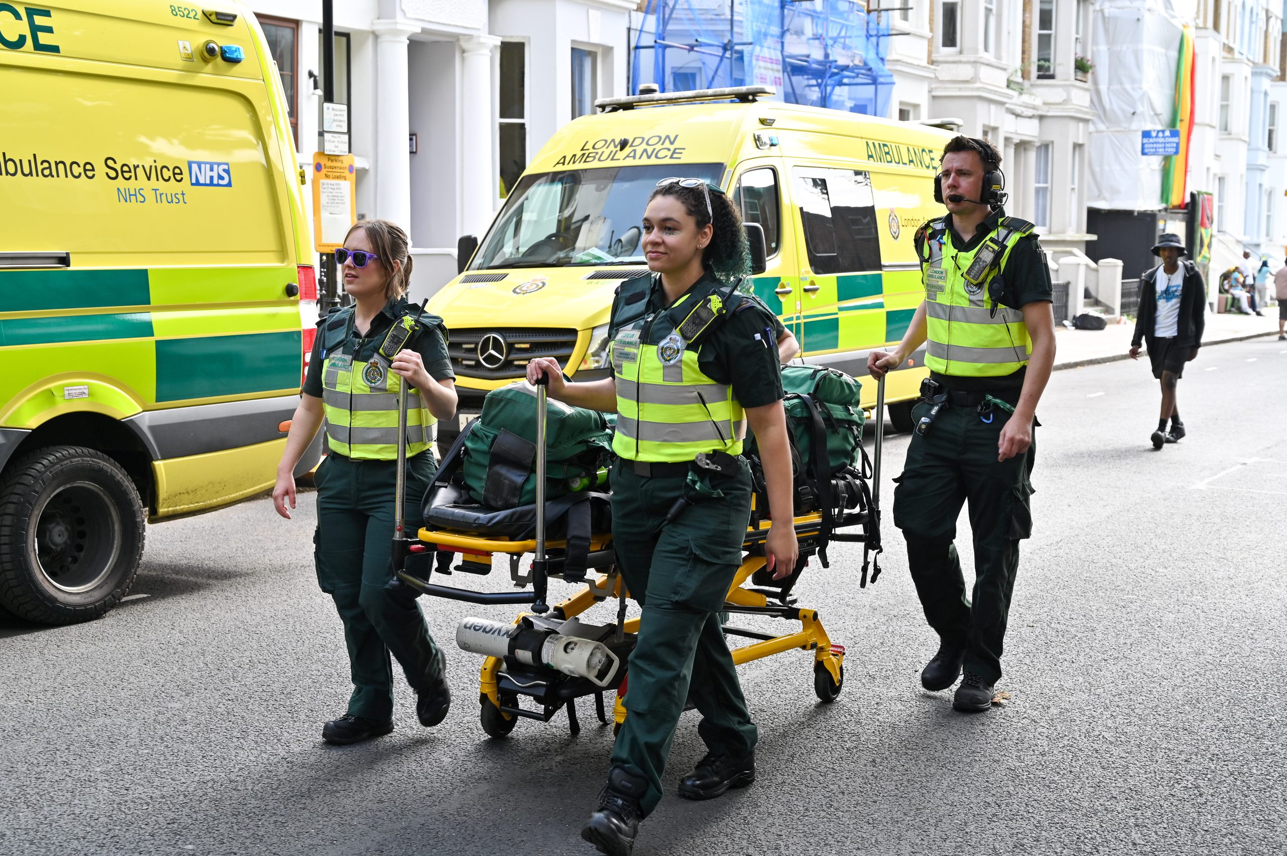 London Ambulance Service at Notting Hill Carnival.