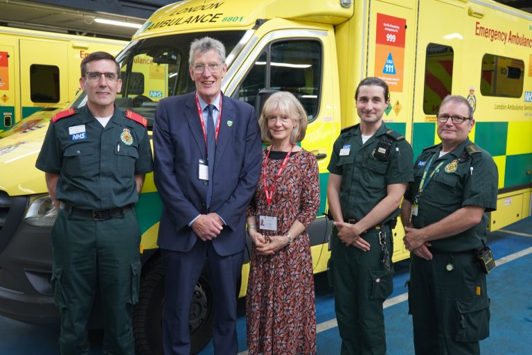 Featured image for Lord Lieutenant thanks London Ambulance Service crews who helped save his life
