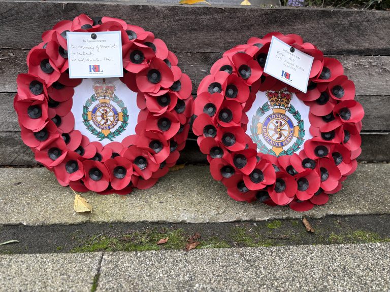Featured image for London Ambulance Service honours armed forces at Remembrance Day service