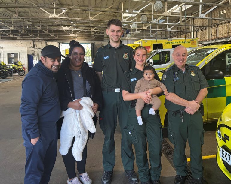 Featured image for Dramatic delivery to joyful reunion: baby Luca meets London Ambulance Service crew