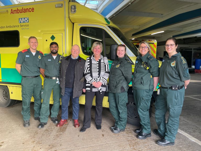 Featured image for Everything I could wish for at Christmas – grandad thanks London Ambulance Service crews who saved his life