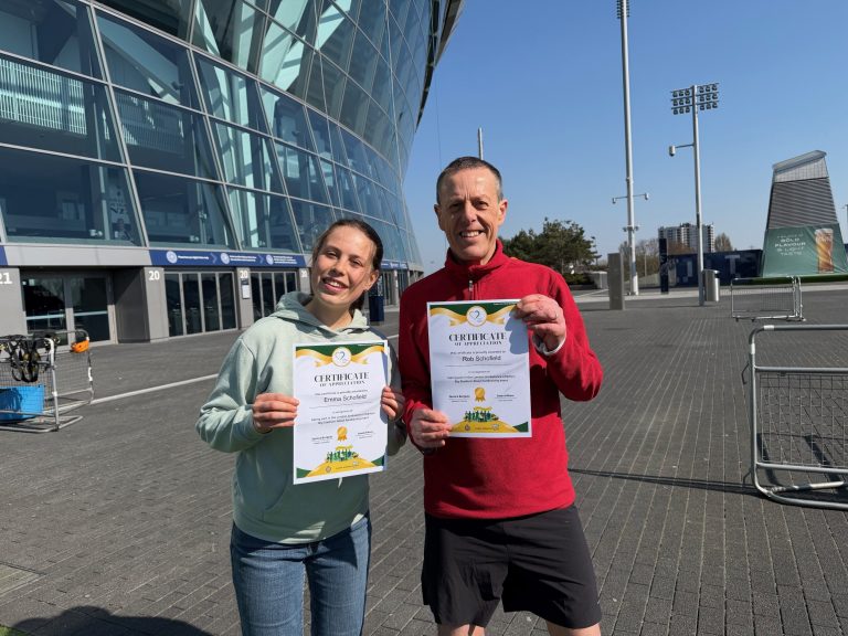 Featured image for “Without help my family would be without a father”: Cardiac arrest survivor braves descent from Tottenham Stadium for charity