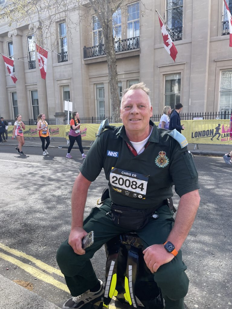 Featured image for From the frontline to the finish line: emergency responder completes third Half Marathon in full response gear