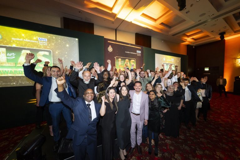 Featured image for London Ambulance Service staff honoured at awards ceremony with special VIP guest