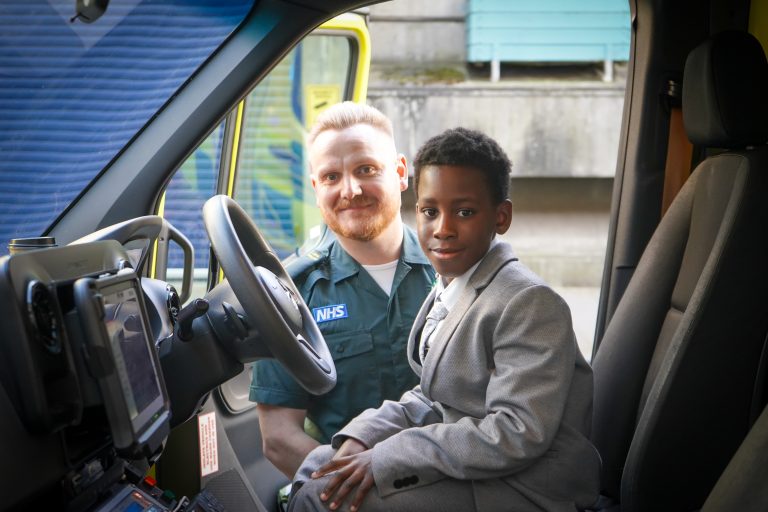 Featured image for 10-year-old boy saves mum’s life with 999 call as she suffers a stroke