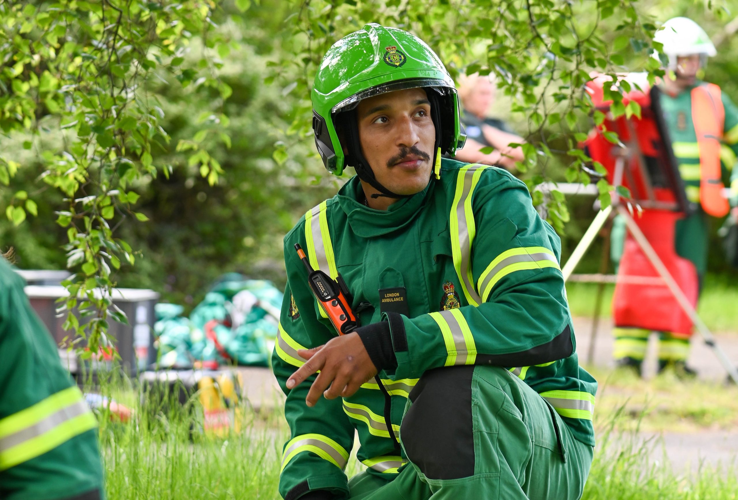 A HART Paramedic at a training session.