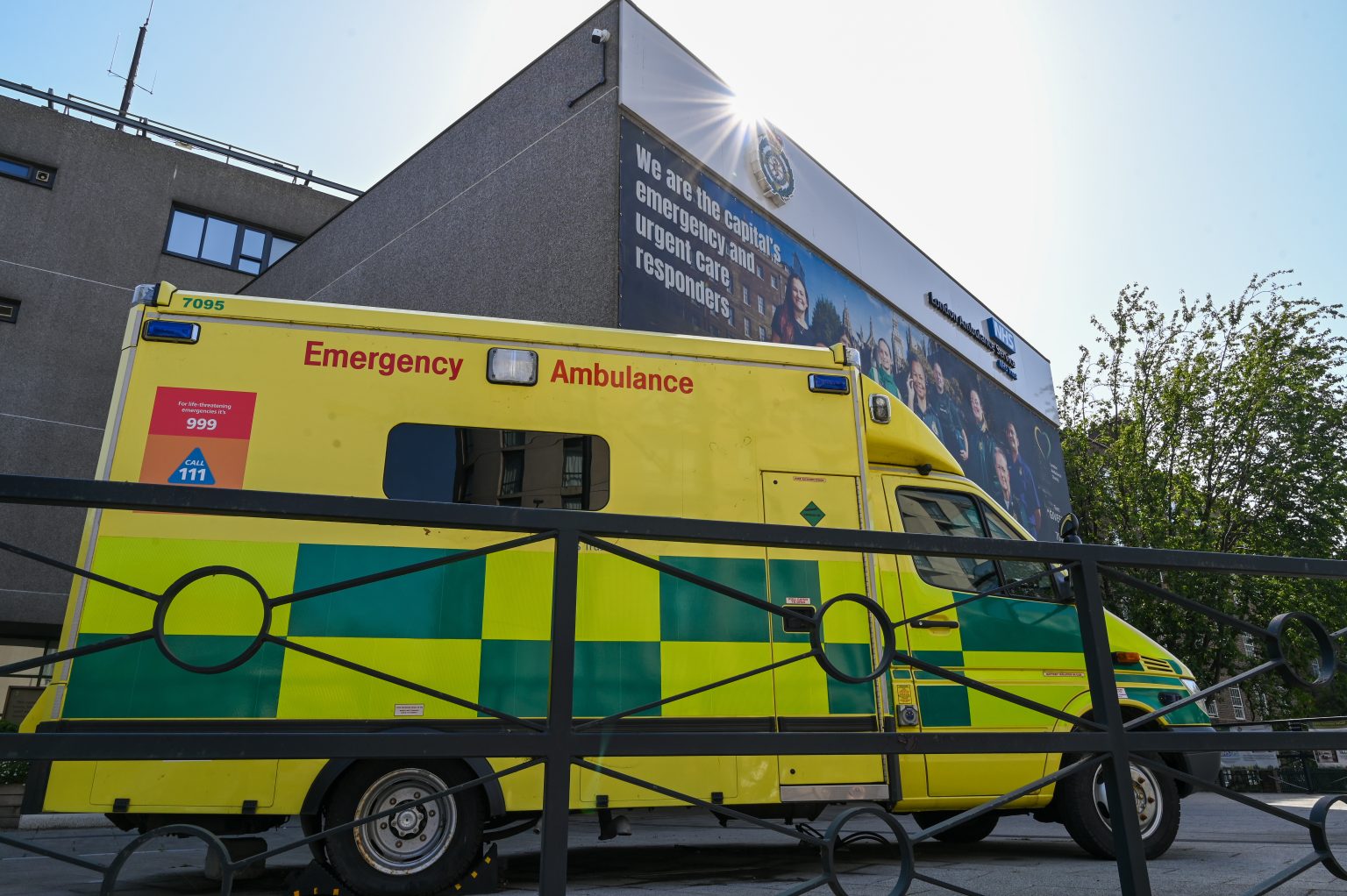 A photo of the London Ambulance Headquarters at Waterloo.