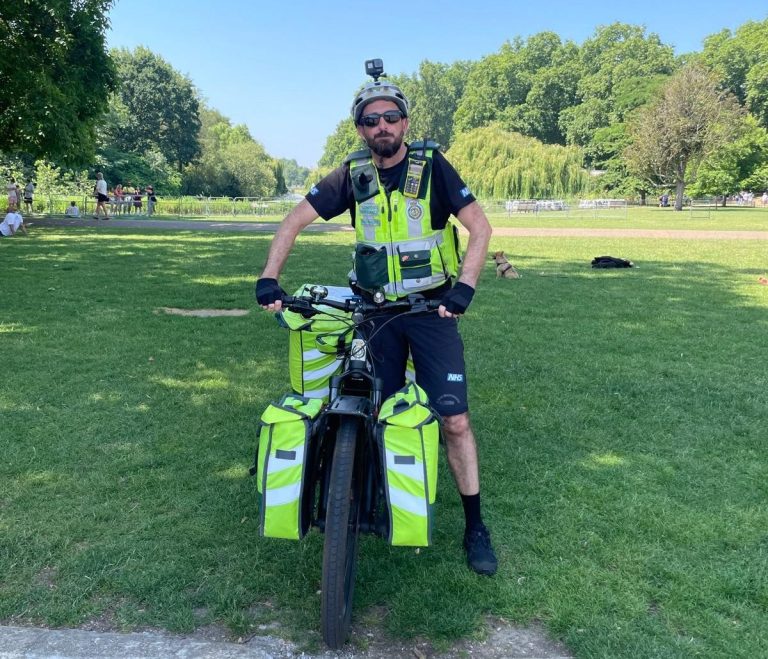 CRU Paramedic in a park
