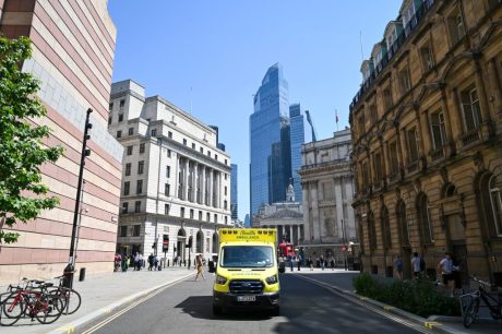 Ambulance in Central London