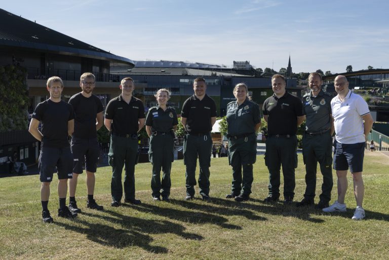 Cycle paramedics at Wimbledon
