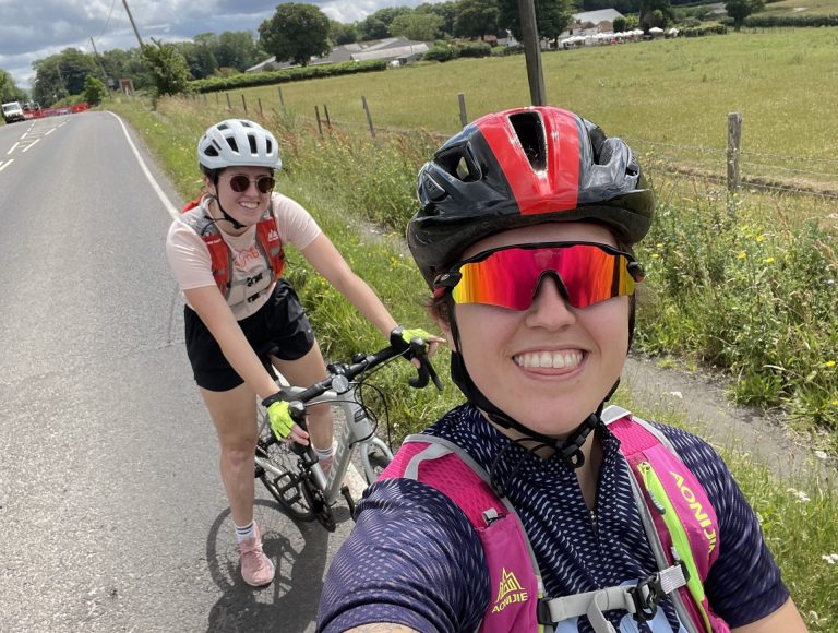 sisters on a bike