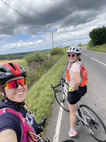 sisters on a bike