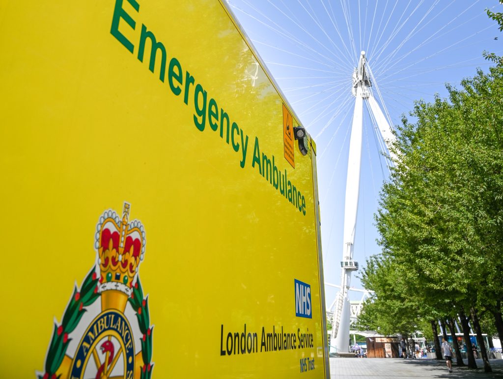 ambulance and London Eye