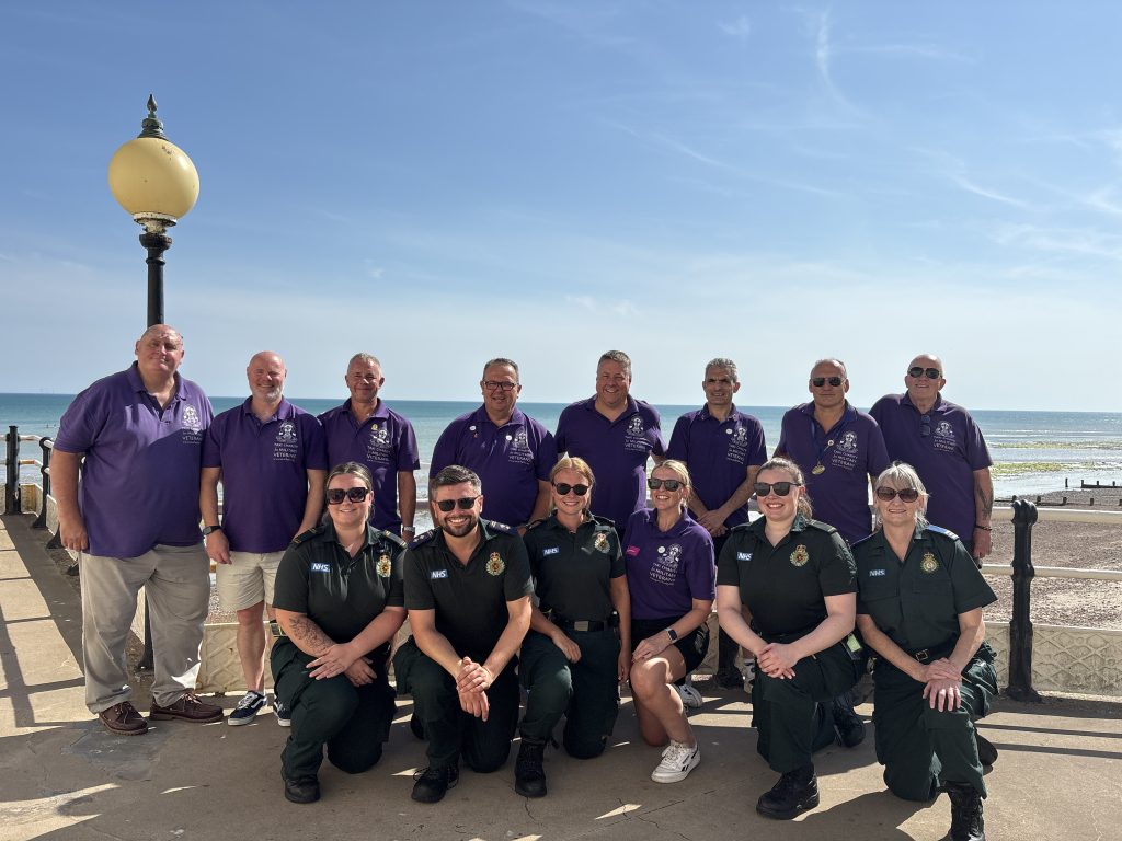 London Ambulance Service teams supporting a military veterans outing in Worthing.