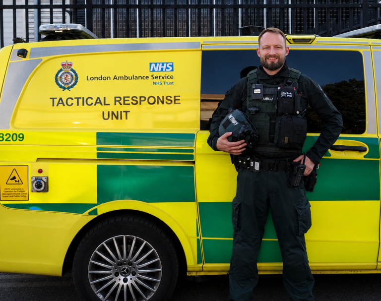 Chris Pickering in his Tactical Response Unit