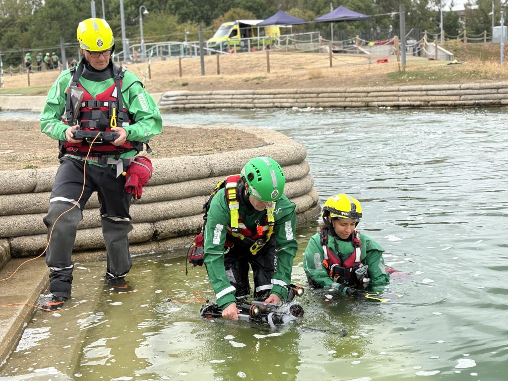 HART Paramedics training on underwater drone