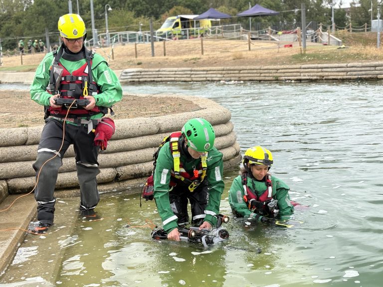 HART Paramedics training on underwater drone