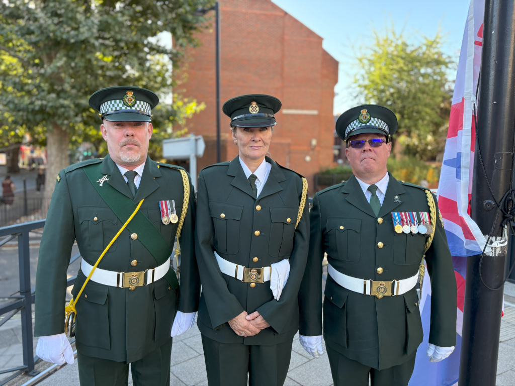 Ceremonial Unit posing for photo
